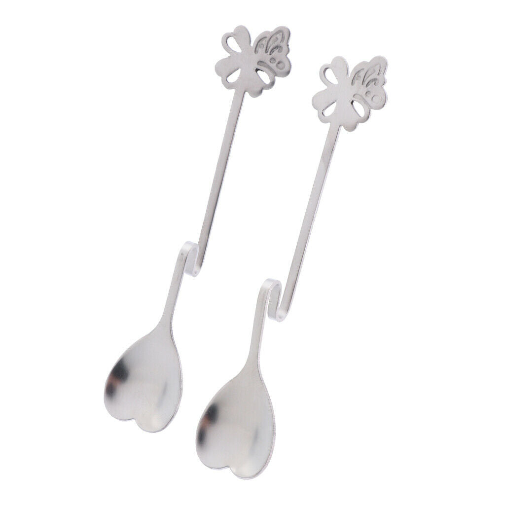 Durable Cute Coffee Spoons Great Gifts for Friends Family 2 Pieces