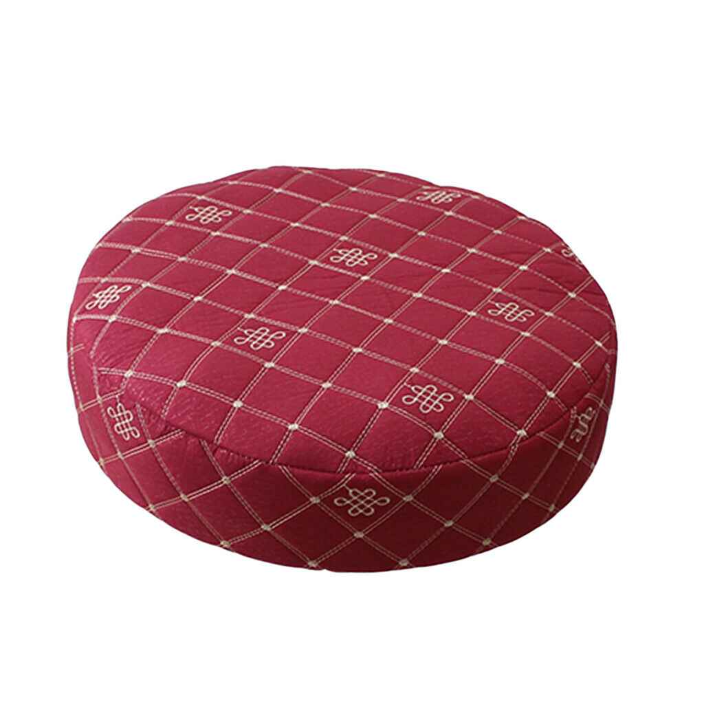 Elastic Bar Stool Covers Round Chair Seat Cover Protector Cushion Pad Red