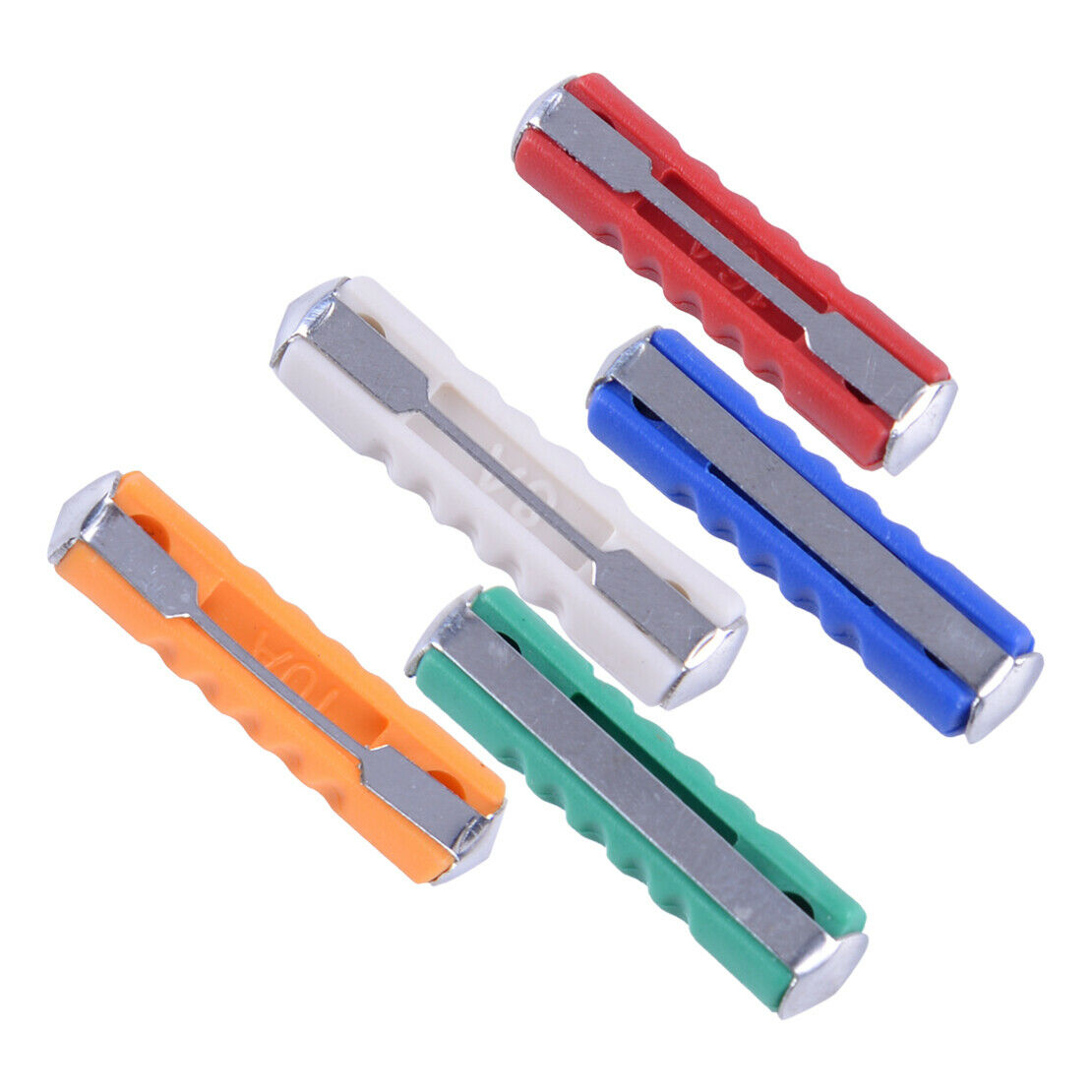 200pcs/box Car Fuse Kit White 8A Orange 10A Red 16A Blue 25A Green 30A as