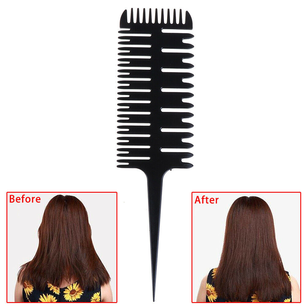 Tail Bone Shape Hair Styling Comb Barber Salon Style Haircut Comb DyeingAu.l8
