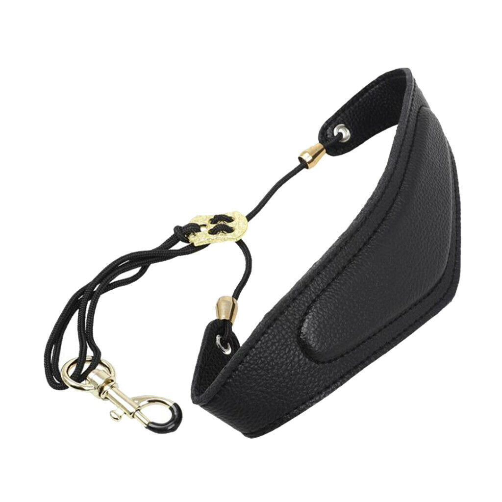 Sax Shoulder Neck Strap Padded for Tenor Baritone Saxophone Parts Belt Black