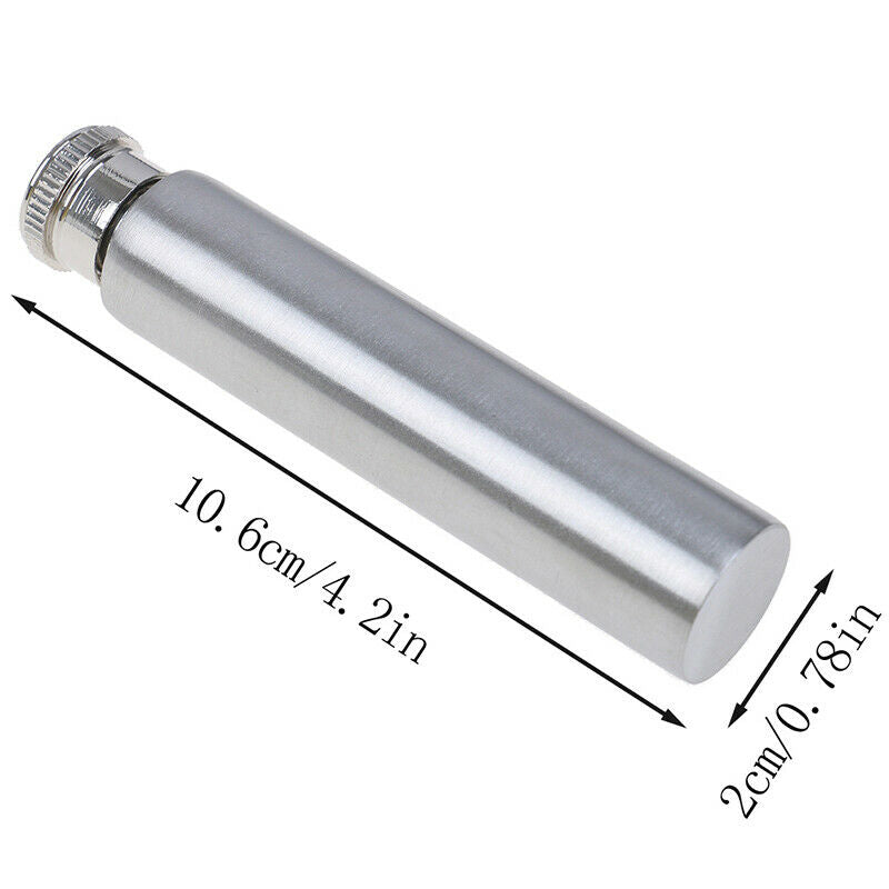 1OZ Hip Flasks Polished Round Bottom Tubular Wine Pot Wine Bottle Whisky Bottles