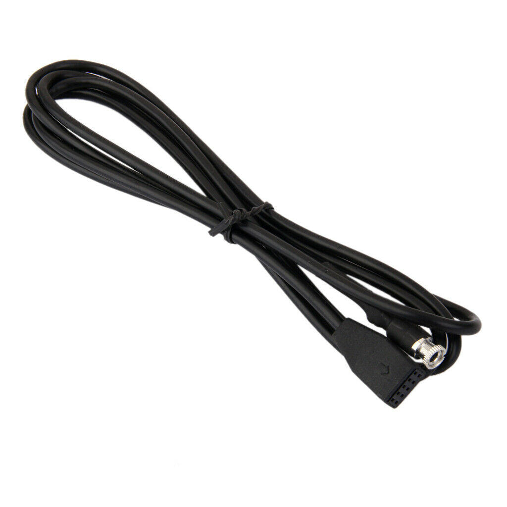 3.5mm Female Jack Car Aux-in Adapter Cable FOR BMW BM54 E39 E53 X5 E46 Black