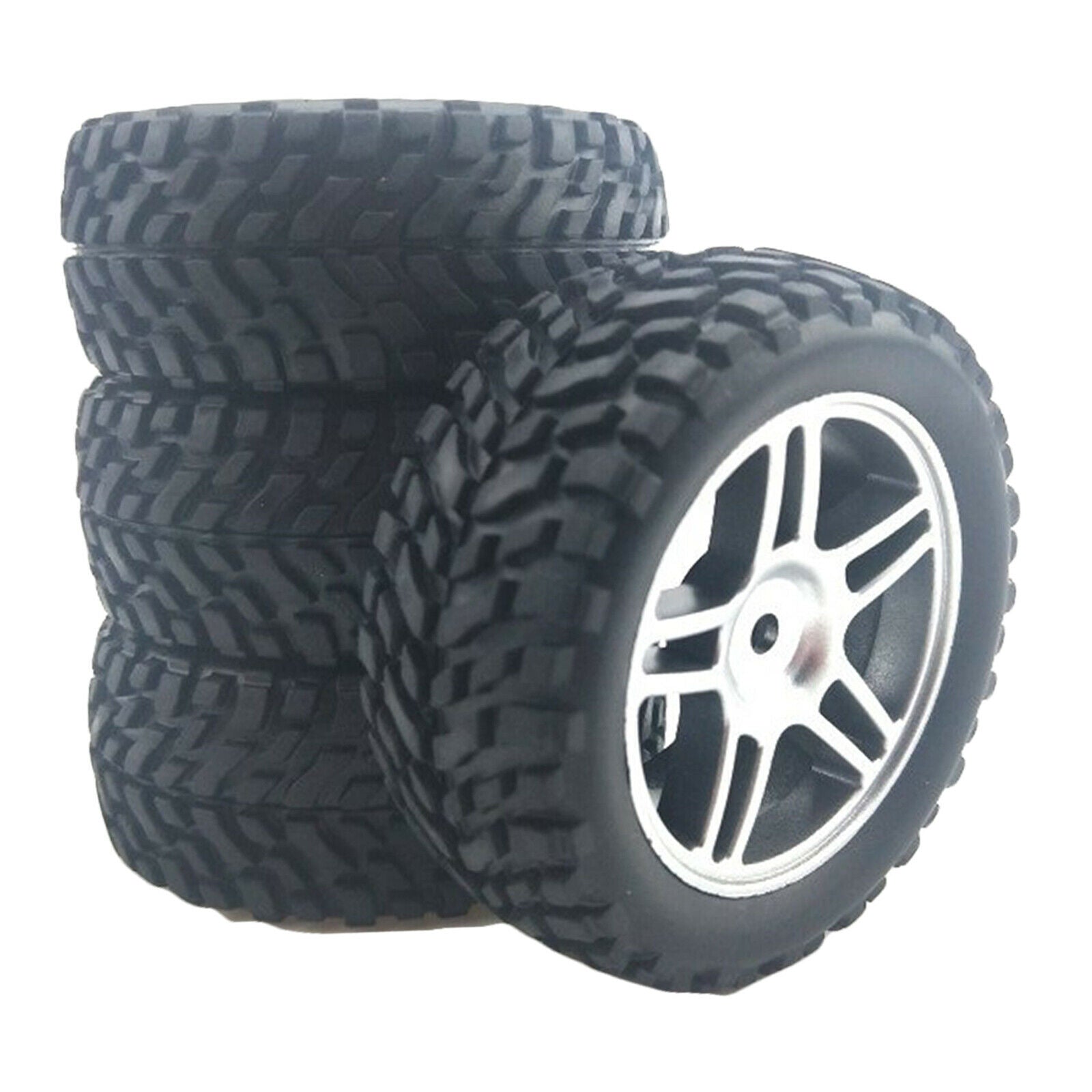 4pcs 12mm HEX RC Wheels & Tires for Wltoys 144001 HSP RC Crawler Car Buggy DIY