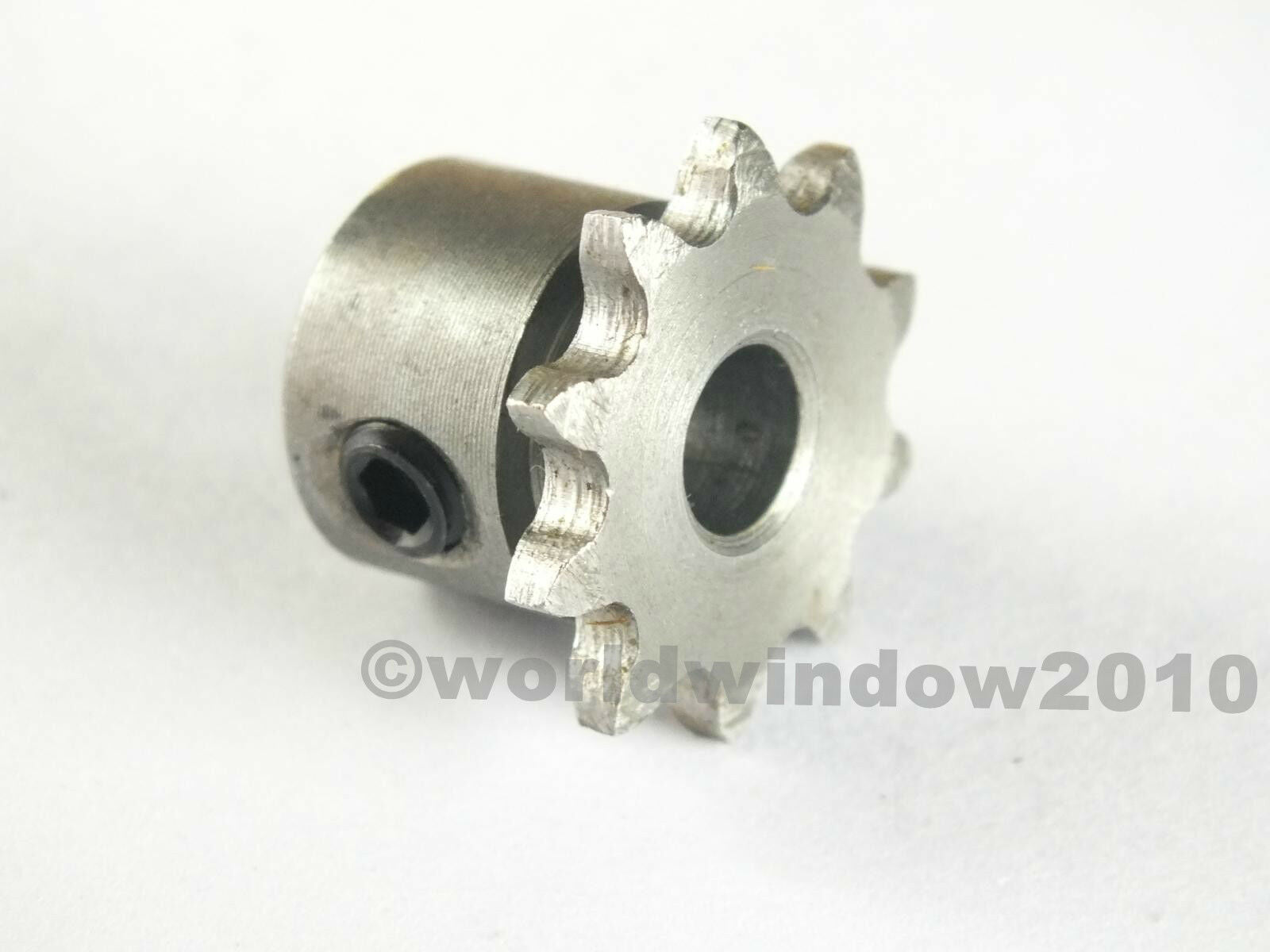 Motor metal sprocket with 04C chain Sprocket pitch 6.35 Teeth 10 Bore 8mm