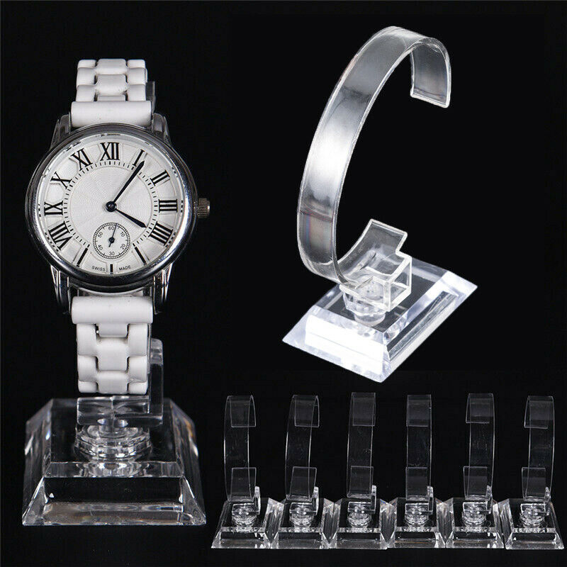 New Acrylic Watch / Bracelet Jewelry Display Stand / Jewellery Holder - C-clips