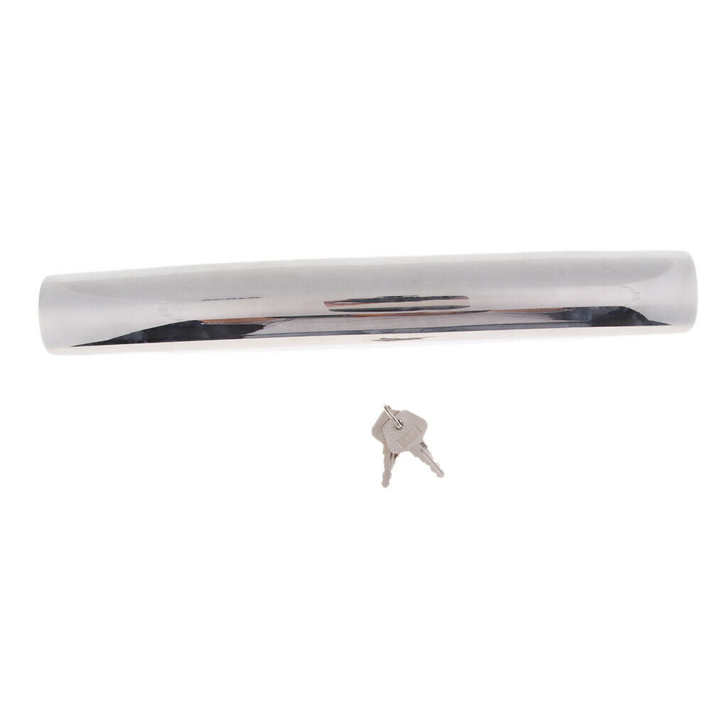 Stainless Steel Boat 12" 300mm Outboard Motor Lock with 2 Keys