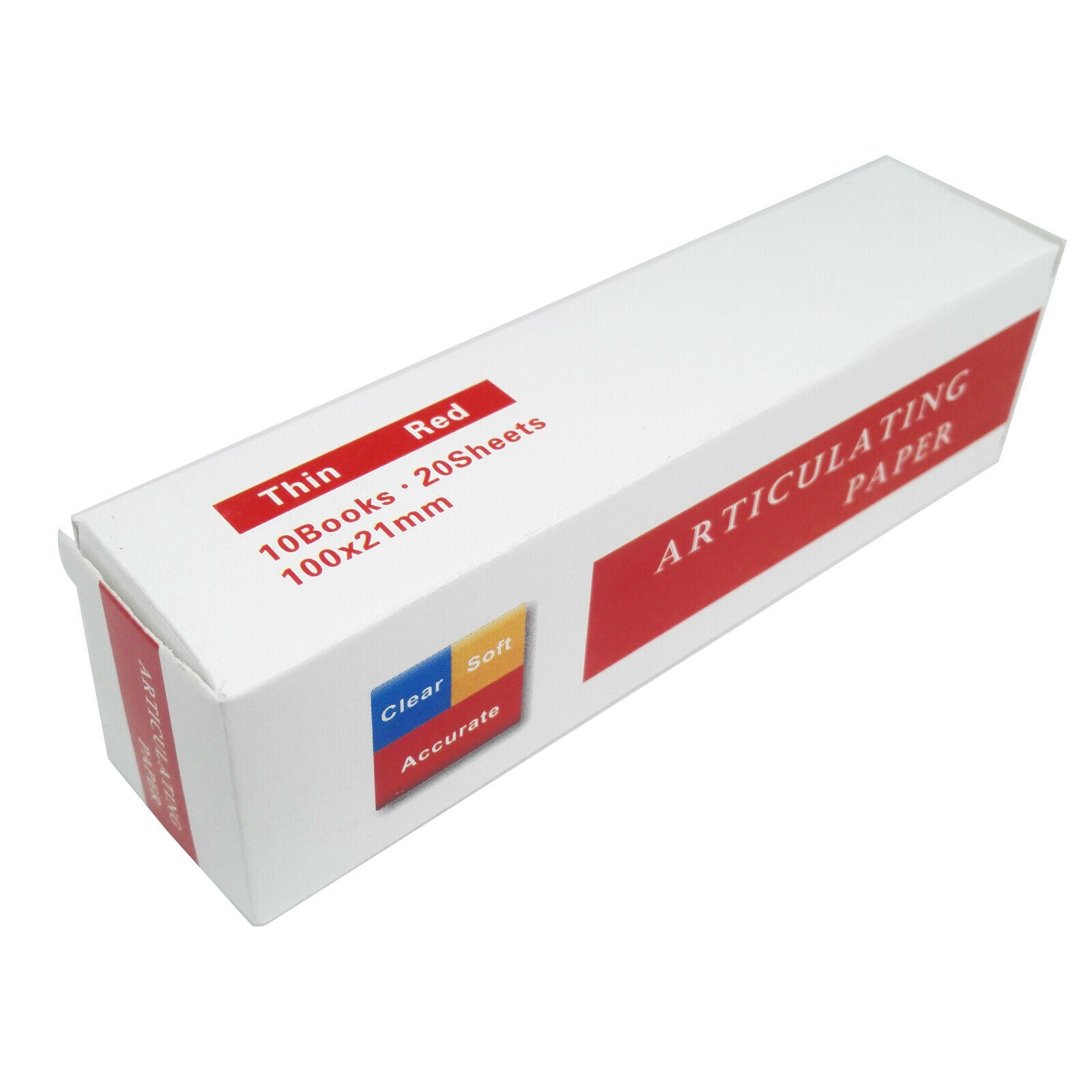 Dental Articulating Paper Thick Thin Red-A Strips 10 books*40 sheets per Box