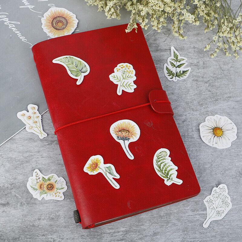 46Pcs/box Sunflower Daisy Stickers DIY Diary Stationery Scrapbook Memo St.l8