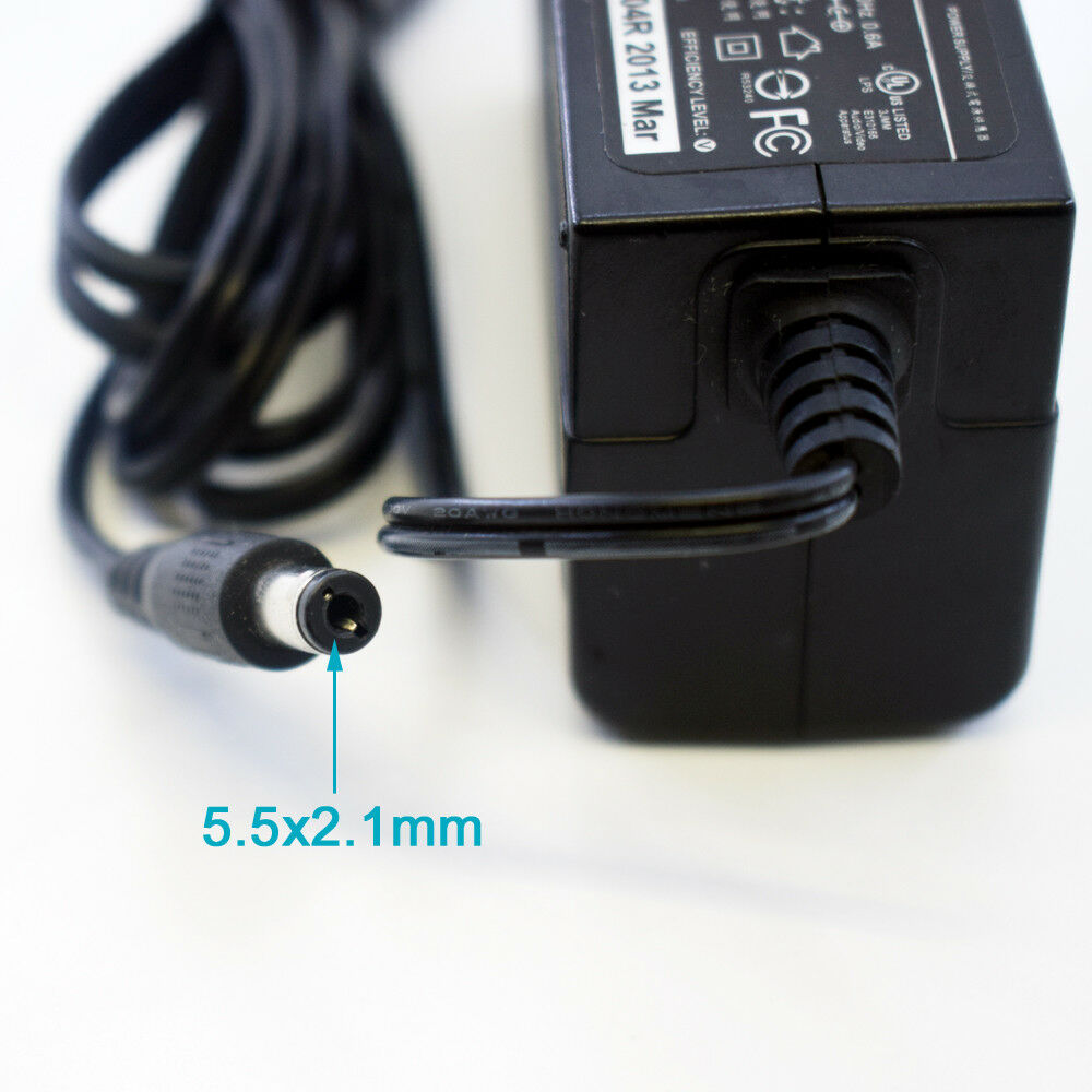 1pc 24W 12V 2A Power Supply AC 100-240V To 5.5x2.1mm DC Plug UL Power Adapter