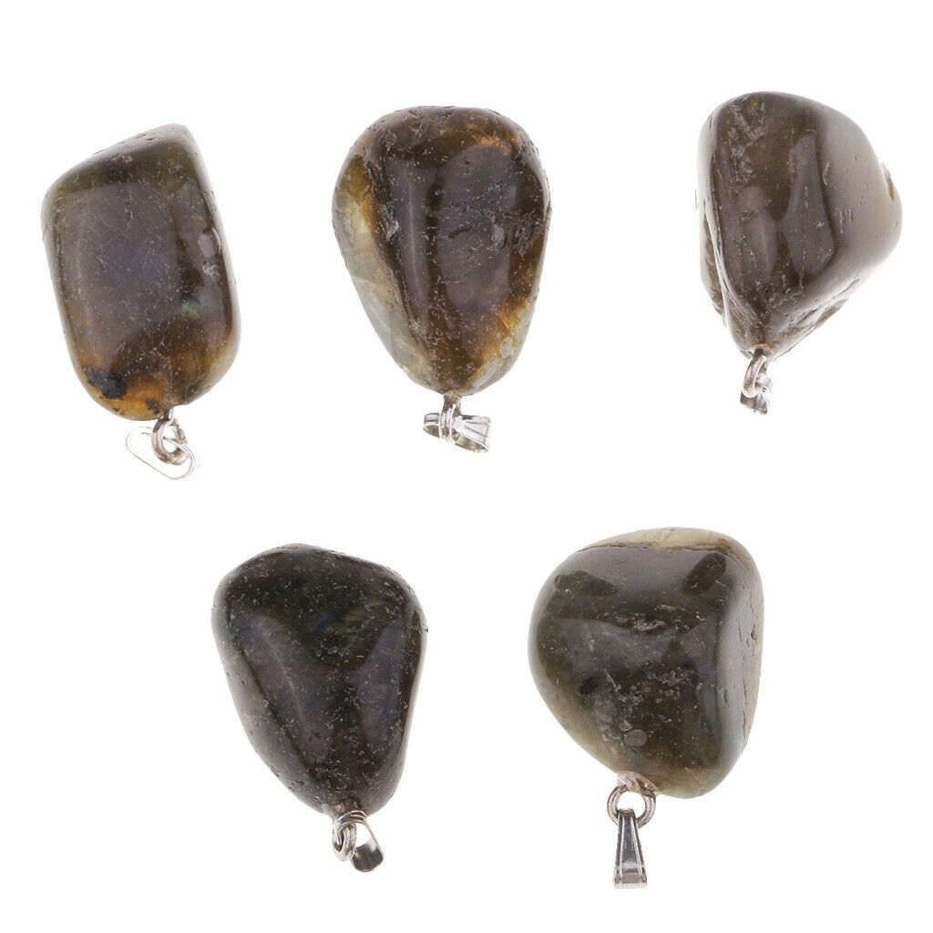 Natural Mineral Pendant Polished Stone Pendant Decor for Necklace Gifts #8