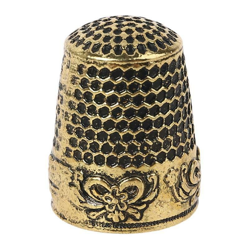 4pcs/set Finger Thimbles Metal Shield Protector Pin Needles Grip Sewing Quilting