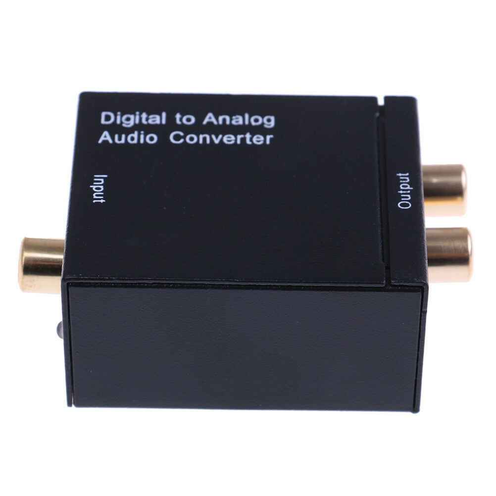 Optical coaxial toslink digital to analog audio converter adapter RCA  rsBDAU