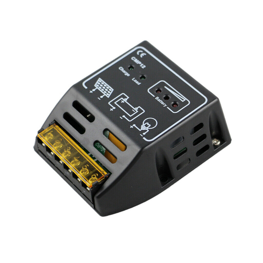 2Pcs 12V/24V Solar Battery Charge Controller