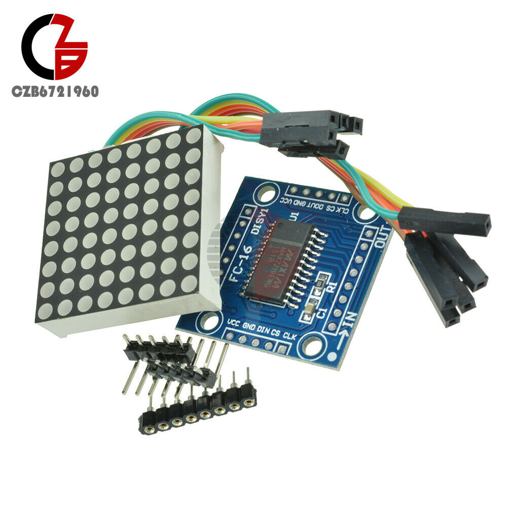 5Pcs MAX7219 Dot Matrix Module Arduino Microcontroller Dislay Module DIY Kits