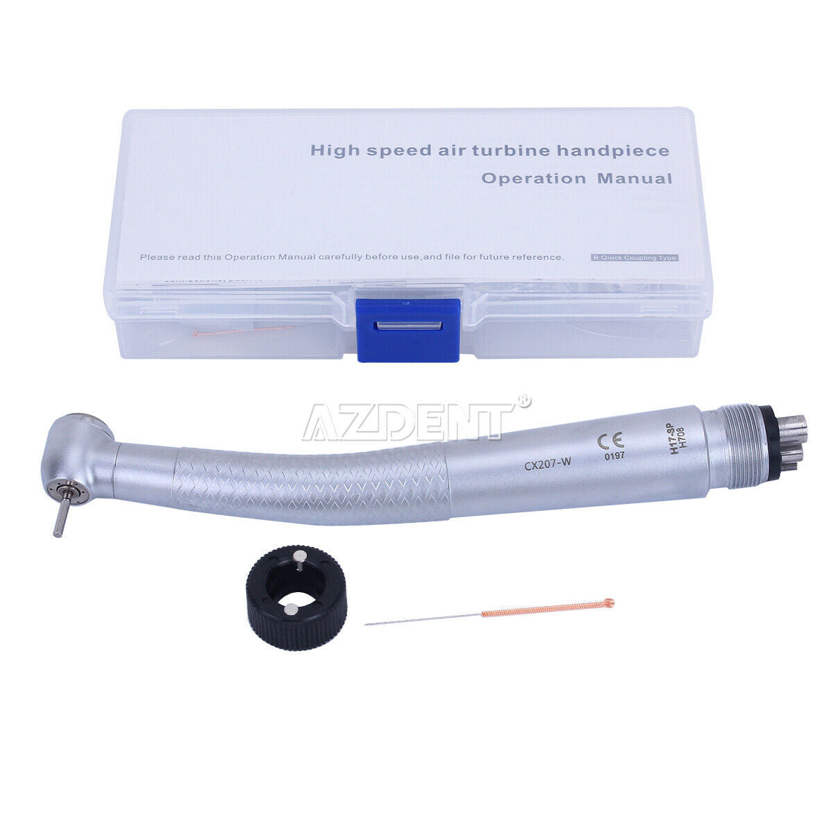10X COXO Dental 4 Holes High Speed Standard Push Button 3 Water Spray Handpiece