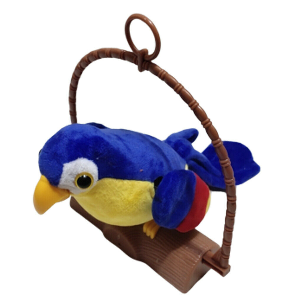 Funny Electric Pet Plush Talking Repeat What You Say Parrot Animal Toys