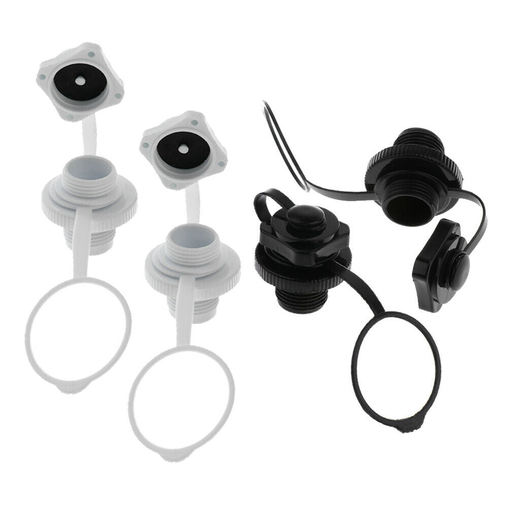 4x Universal Air Valve Caps Screw For Inflatable Boat Raft Airbed Parts