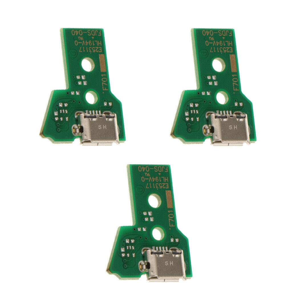 3x 12Pin USB Charging Port Socket Board JDS 040 for Sony PS4 Pro Dualshock 4
