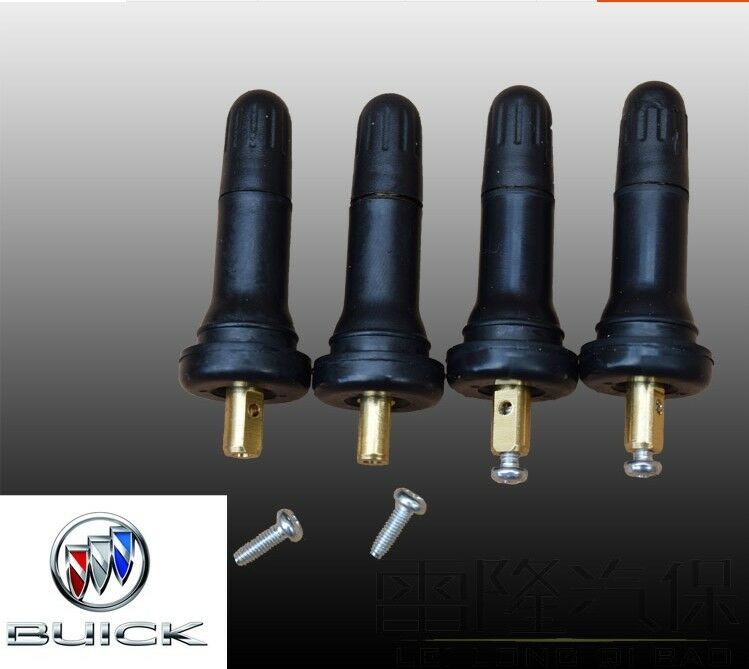 4PC Anti-explosion Car Auto Wheel TPM Tire Valve Stem Rubber  Pressure Sensor