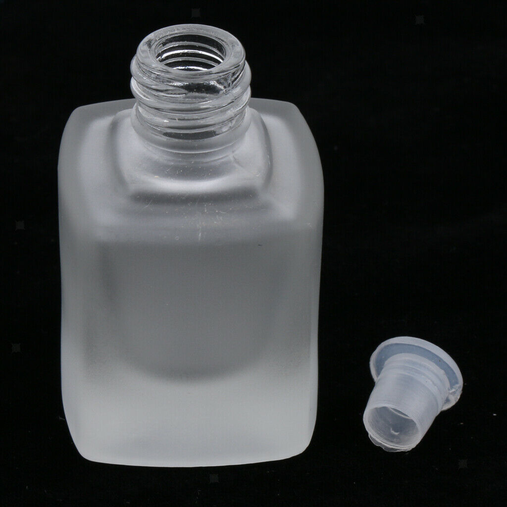 2x 8ml Empty Hand Painted Glass Perfume Roller Ball Bottle with Tassel cover