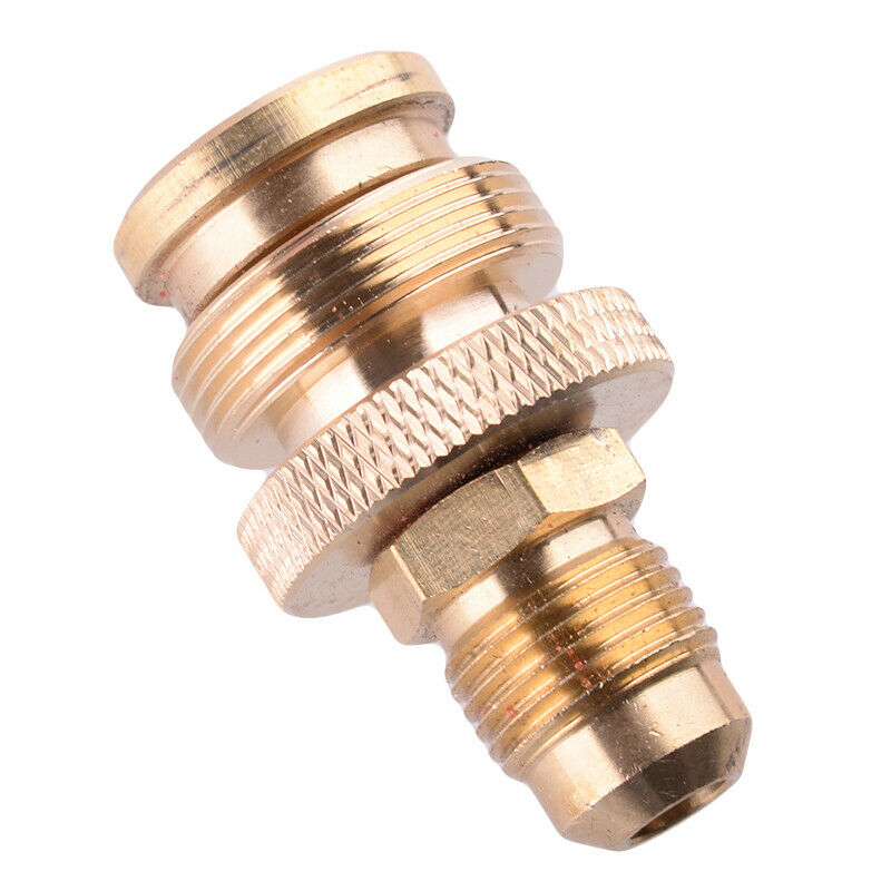 Grill Stove Gas Tank 1LB Propane Regulator Adapter fr Connection 3/8" Male Flare
