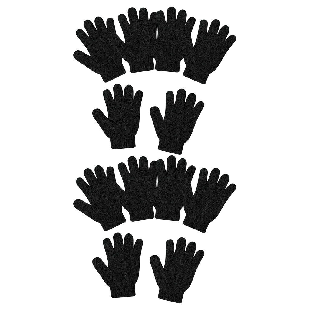 Lots 12 Exfoliating Gloves Back Shower Scrubber Full Body Massage Gloves