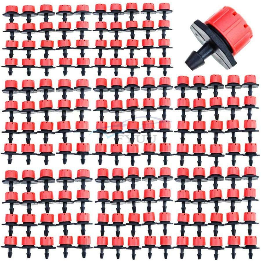 100× 360°Adjustable 8 Spray Holes Irrigation Sprinklers Watering Micro Drippers