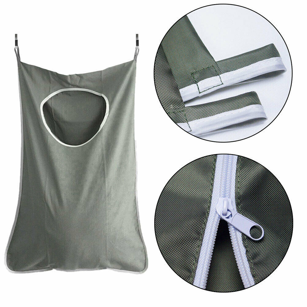 Hanging Laundry Bag Door Behind Washing Cloth Storage Basket Hamper Foldable HN