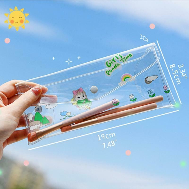 Large Capacity Stationery Holder Bag for Students Portable Cosmetics Storage Bag