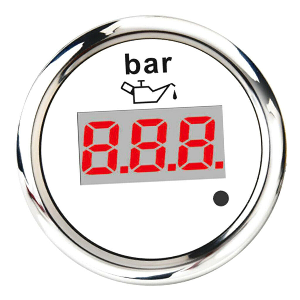 2"  Digital LED Oil Pressure Press Gauge Meter Tester