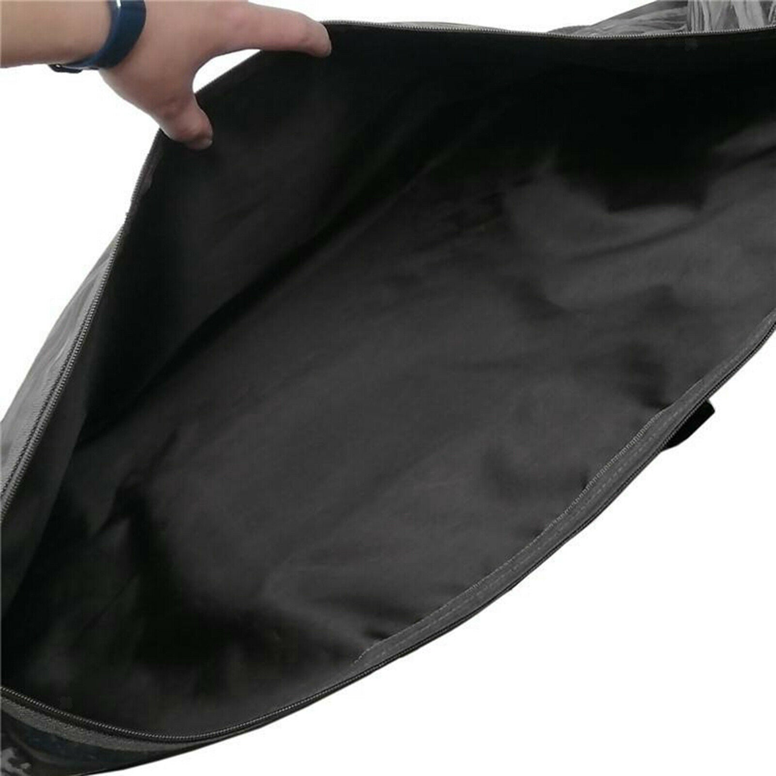 Waterproof Fishing Tackle Bag Fishing Rods Holder Travel Reel Carry Case Black