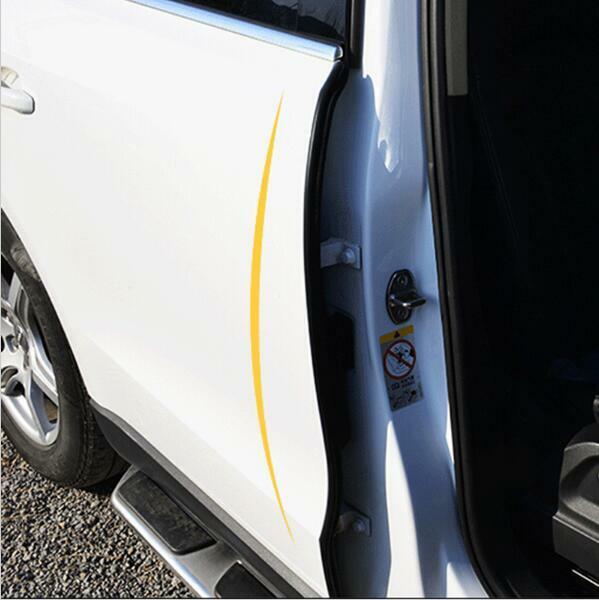 2Pcs B Pillar Car Door Rear Trim Edge Seal Strip Moulding Rubber Sealing Strips