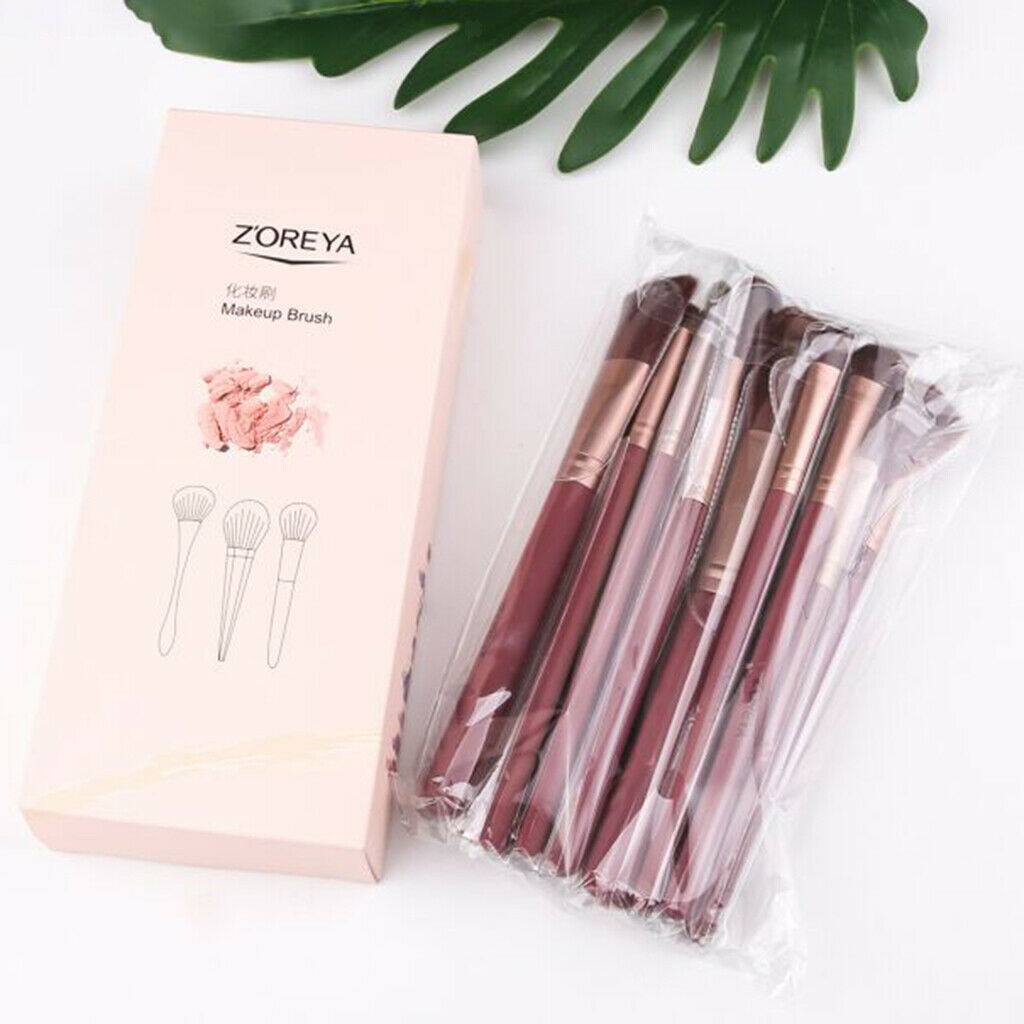 15pcs Makeup Brushes Set Foundation Eyeshadow Fan Brush w/ Wooden Handle