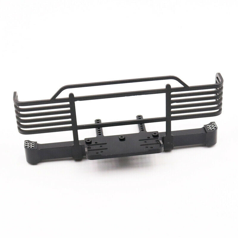 2X(CNC Metal Realistic Front Bumper for 1/10 RC Cler Traxxas 4,Black N7I8)