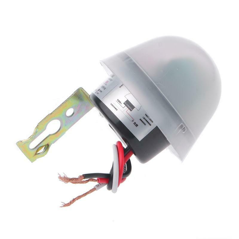 Automatic Auto On Off Photocell Street Light Switch DC AC 220V 10A Sensor Switch