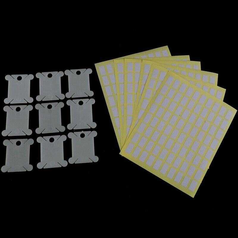 1X(Plastic Floss Bobbins and Clear Needlecraft Organizer - 200 Cross-Stitch 2P5)