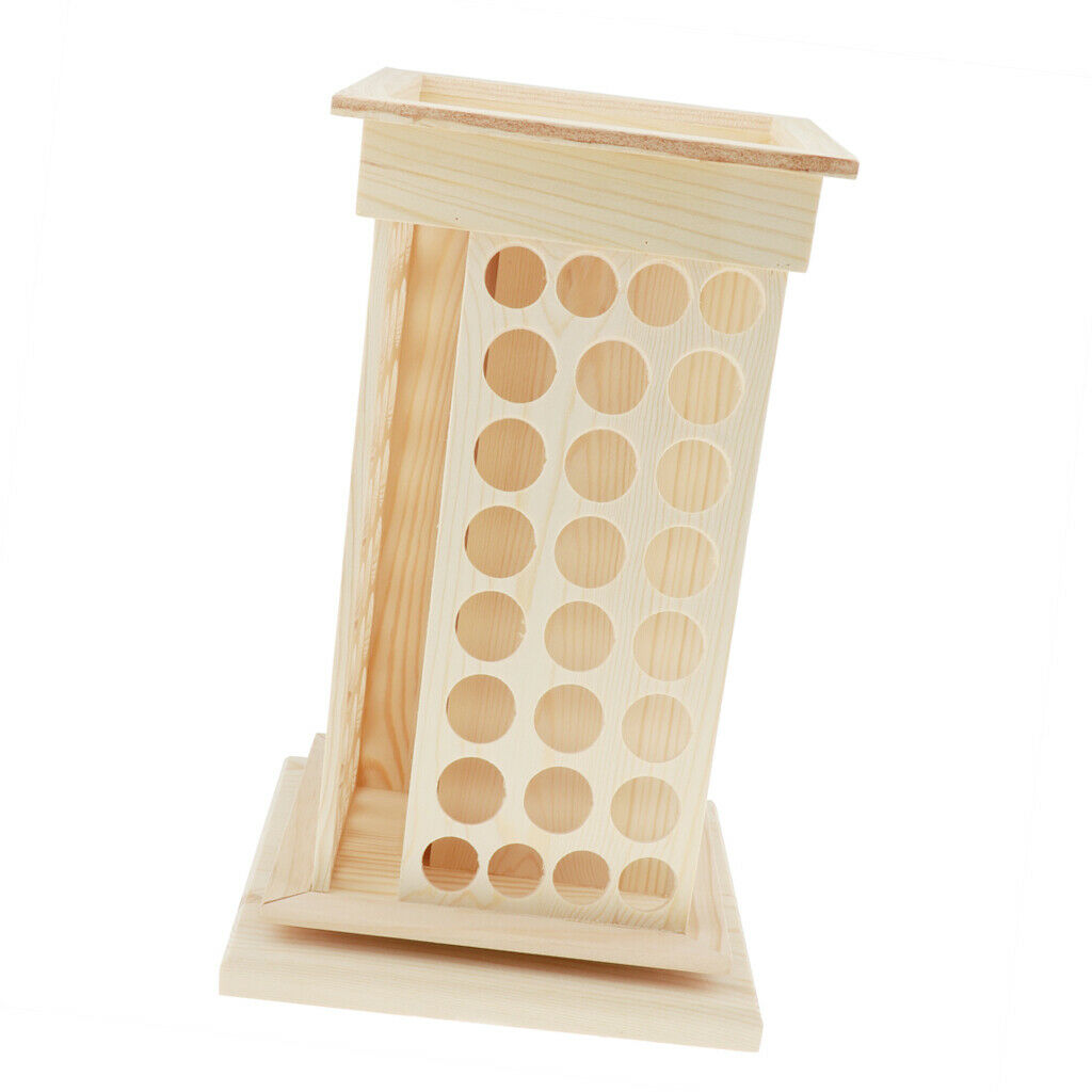 Wooden Essential Oil Carrying Case Display Rack – for Pippette Funnel Makeup