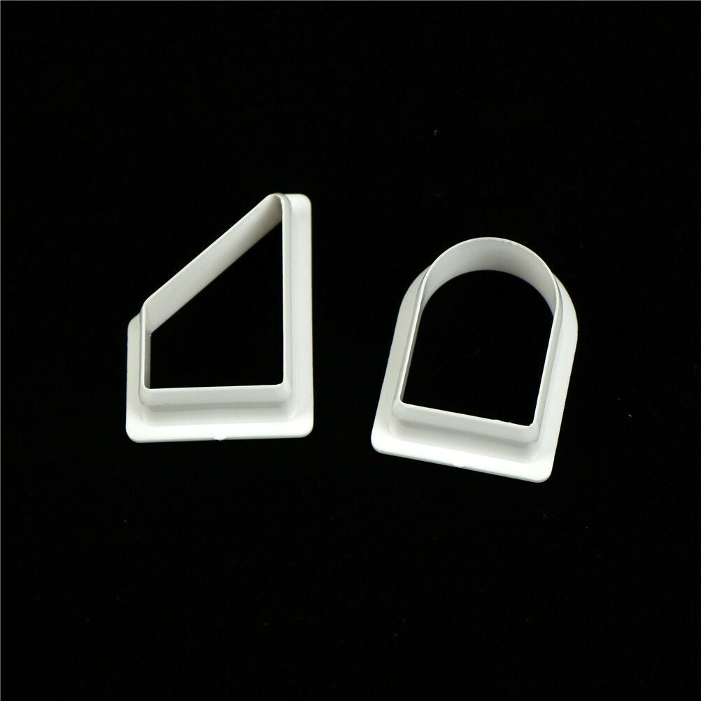 8pcs Christmas House Plastic Fondant Cookie Cutter Mold DIY Cake Decorati.l8