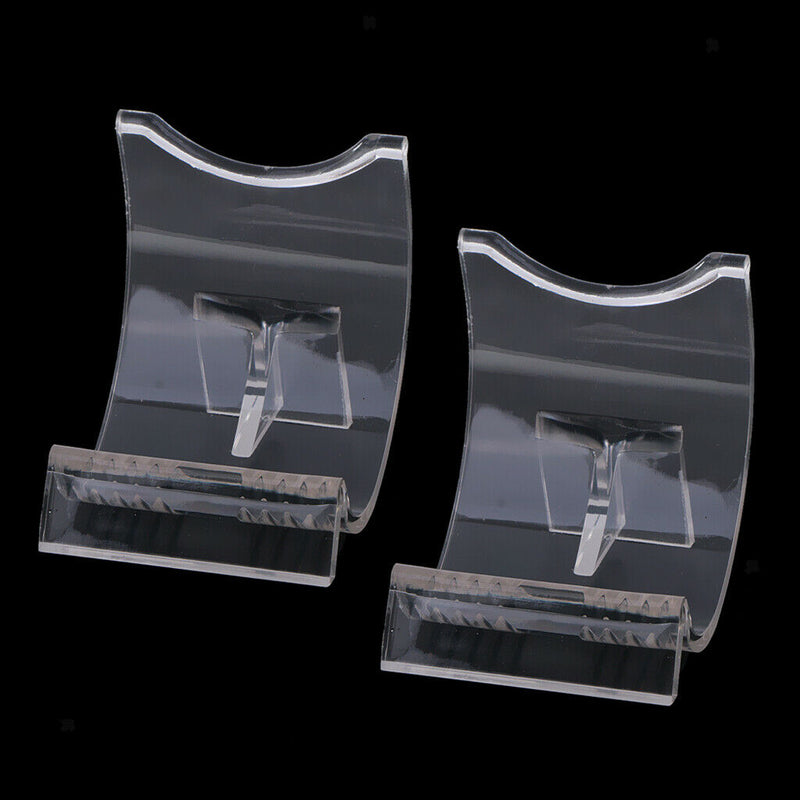 2x Transparent Lighter Display Show Stand Retailer Collective Tools Rack