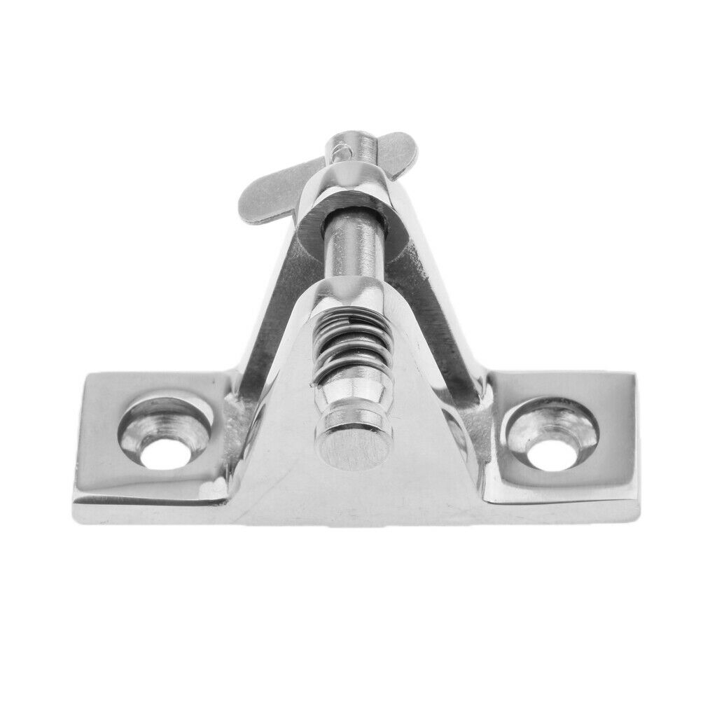 316 Stainless Steel Deck Hinge Boat Bimini Top Fitting 90 Degree Quick Pin