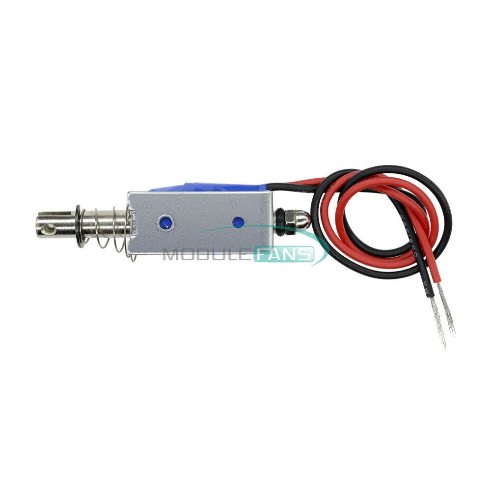 DC6V 300mA Push Pull Type Open Frame Solenoid Electromagnet Reset 5N/10mm