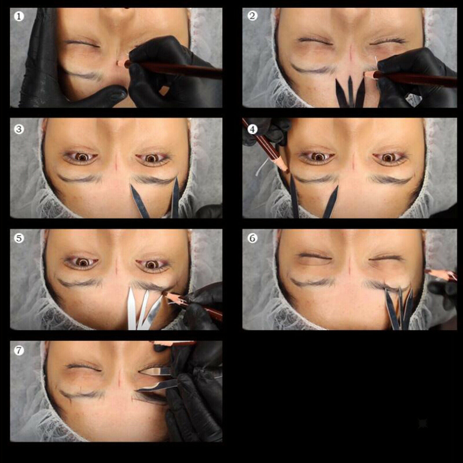 Microblading Caliper Golden Mean Eyebrow Stencil Ruler Permanent Makeup