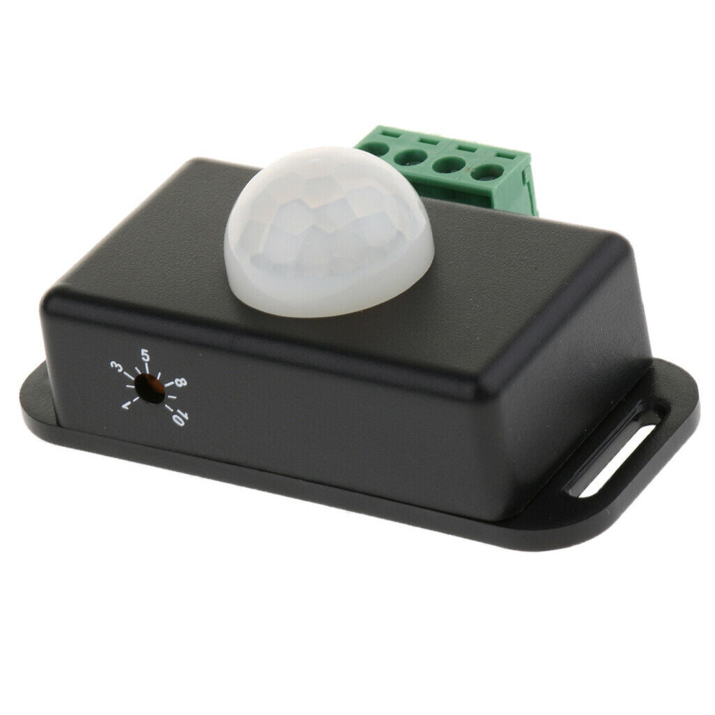 Black PIR Sensor LED Lights Switch Motion Function Controller for 5050 3528 5630