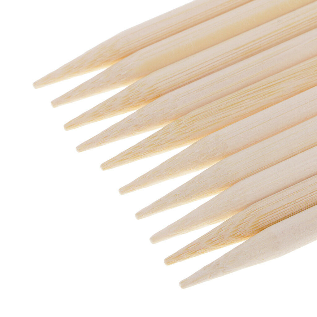 10Pcs Rainbow Scratch Art Off Notes Stylus Pen Bamboo Wooden for DIY Drawing