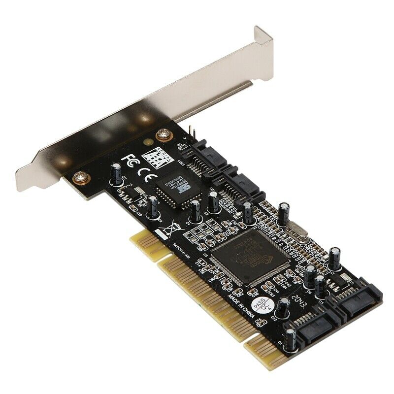 PCI to 4 SATAII Riser Card SIL3114 Array Card Adapter Support RAID 0.1.0+1.5 HO2