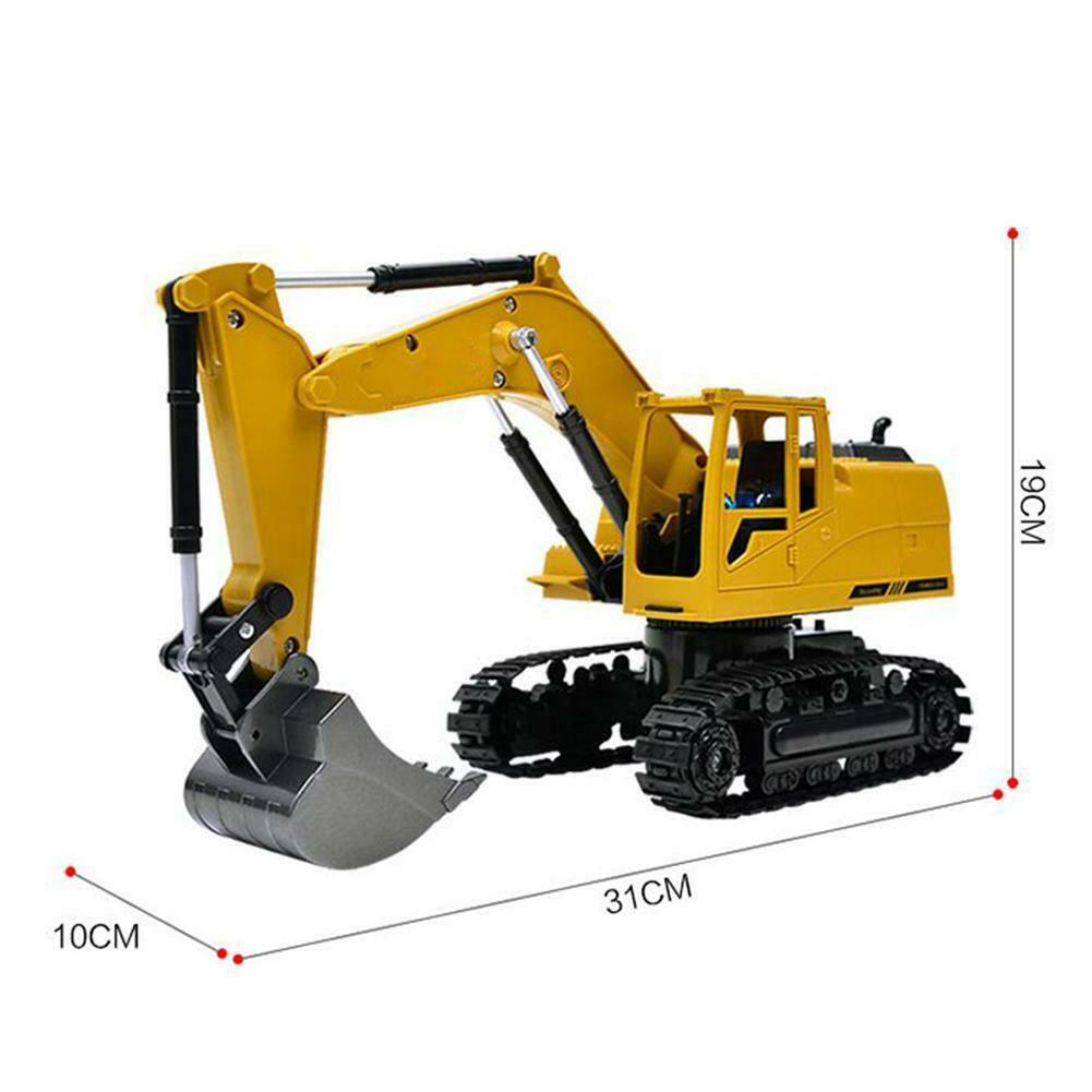 8CH Simulation RC Excavator Toys with Music Lght Children RC Truck Models @