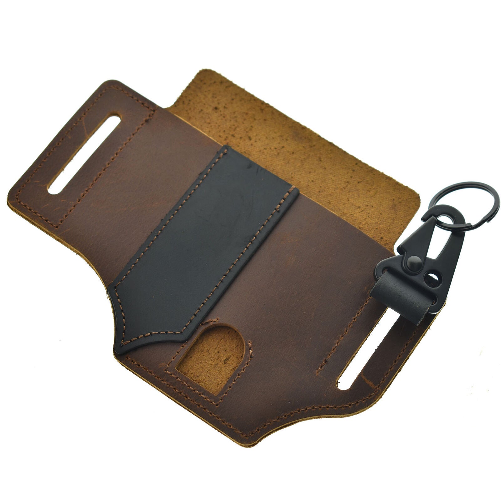 Multitool Leather Sheath EDC Pocket Organizer with Pen Holder