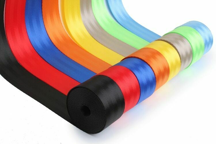 Black Harness Racing Car Seat Lap Belt Front 3Point Safety Seat Belt Retractable