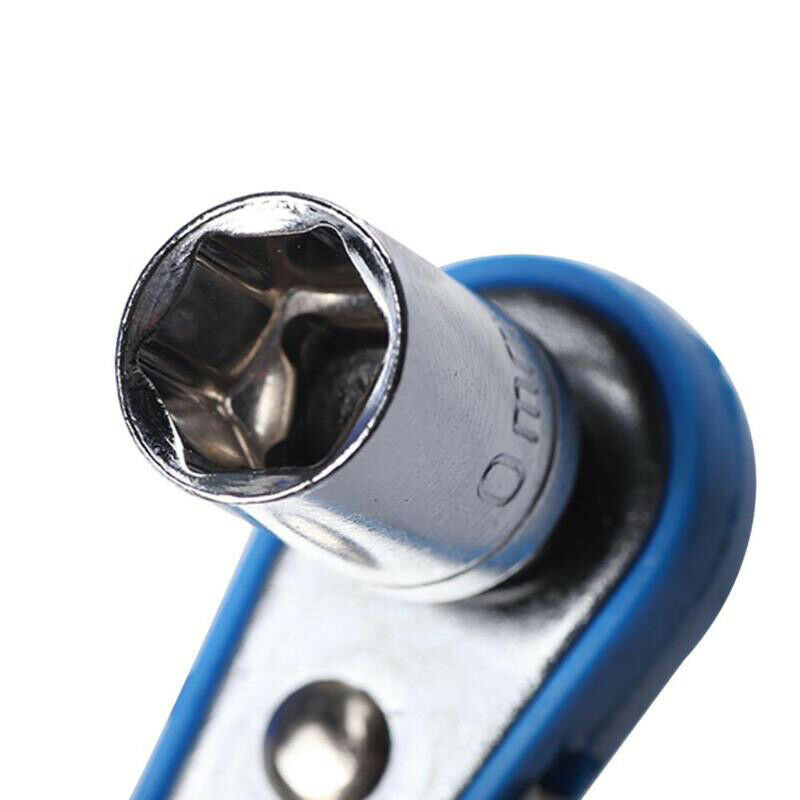 Mini portable Screwdriver Ratchet Handle Adjustable 1/4 inch Hex Drive Bits